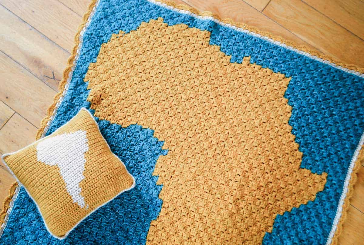 C2C Crochet Africa Blanket Pattern